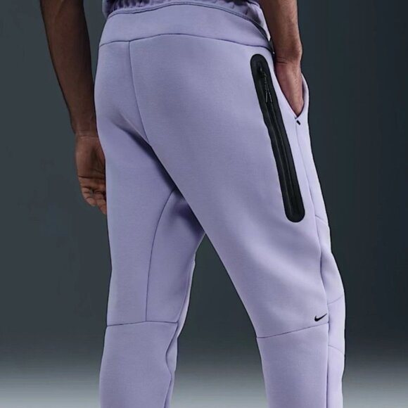 Nike Tech Fleece Joggers Lavender Purple Black HV0959-515 XL - Picture 2 of 8